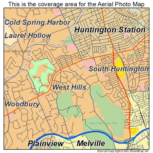 West Hills, NY location map 