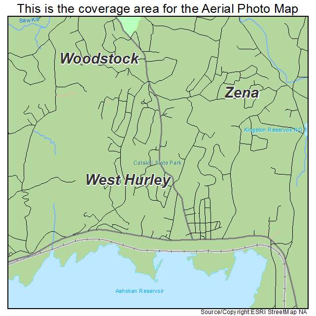 West Hurley, NY location map 