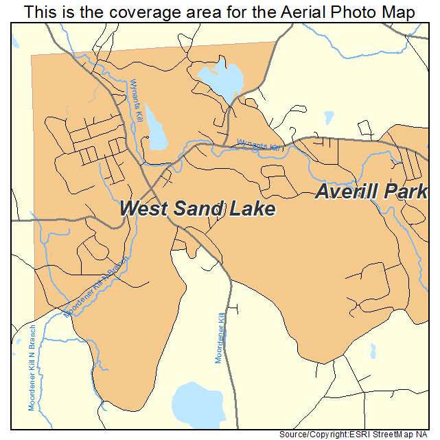 West Sand Lake, NY location map 