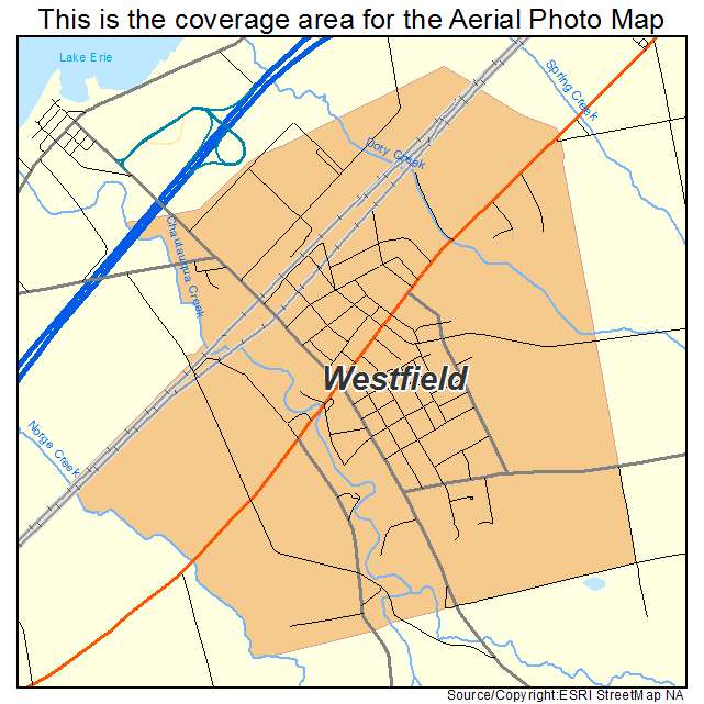 Westfield, NY location map 
