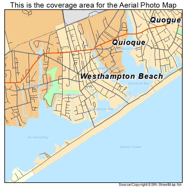 Westhampton Beach, NY location map 