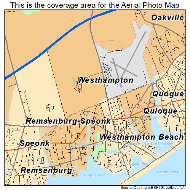 Westhampton, NY location map 