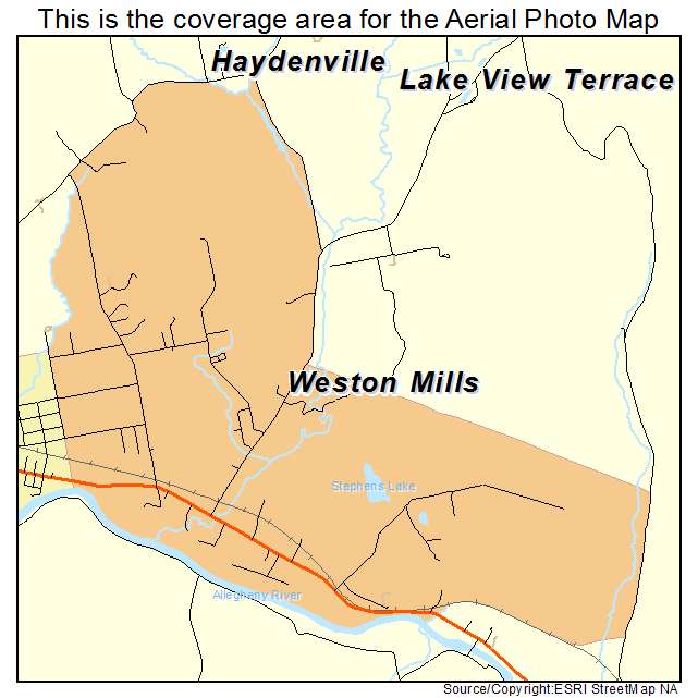 Weston Mills, NY location map 