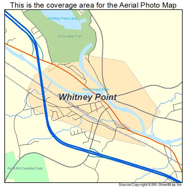 Whitney Point, NY location map 