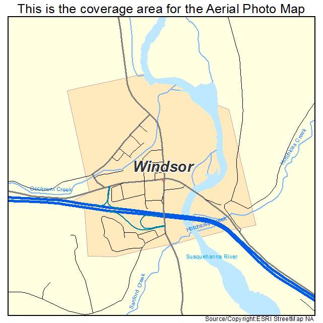 Windsor, NY location map 