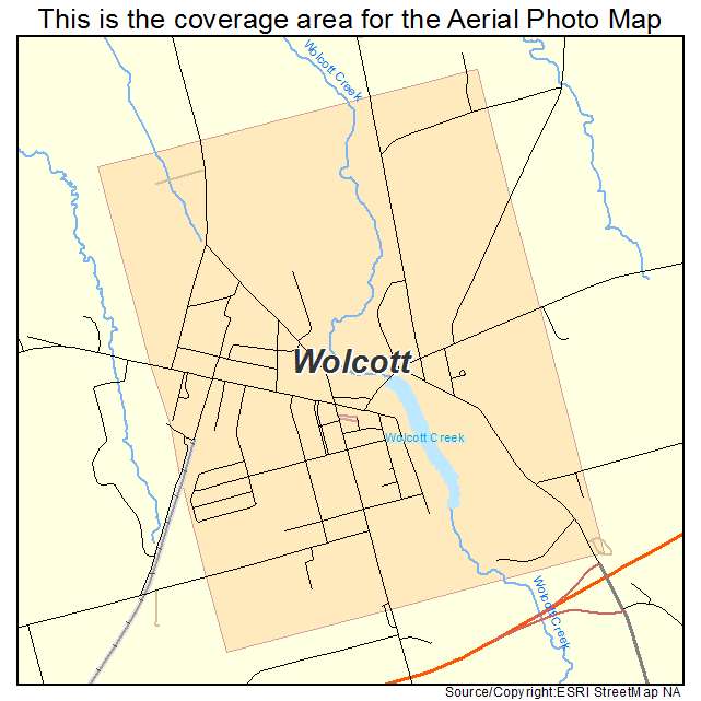 Wolcott, NY location map 