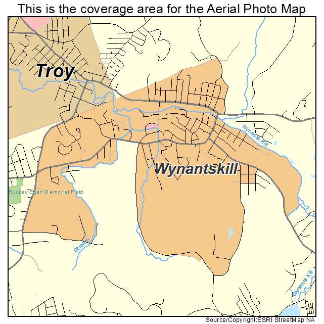 Wynantskill, NY location map 