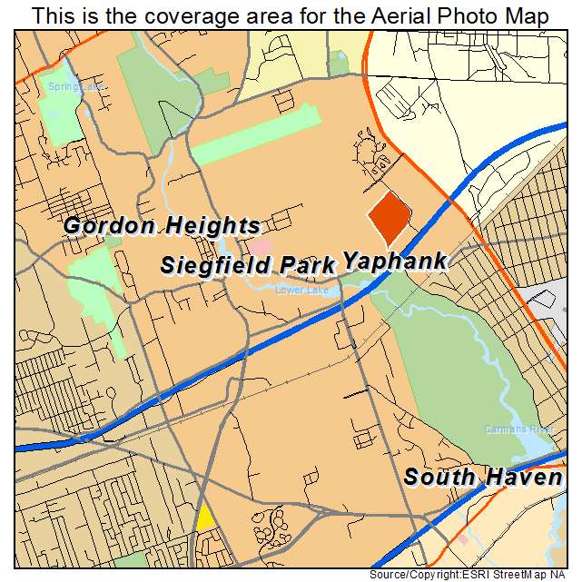 Yaphank, NY location map 