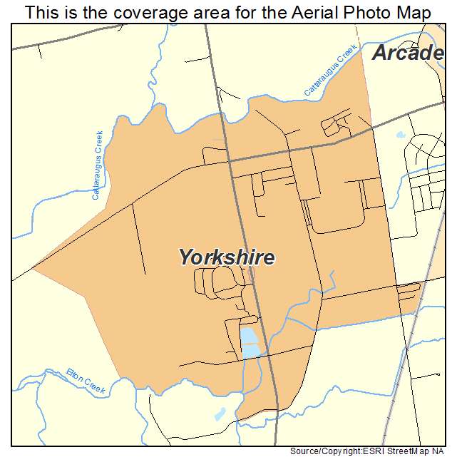 Yorkshire, NY location map 