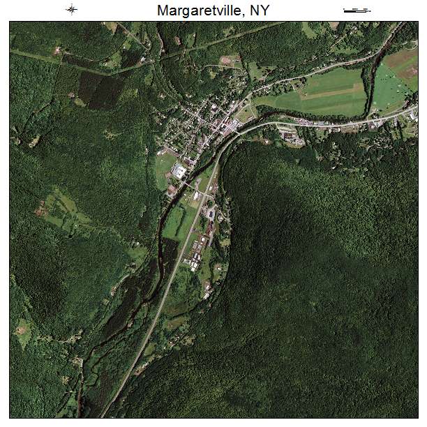 Margaretville, NY air photo map