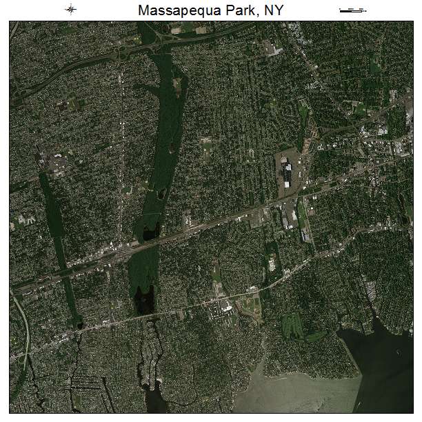 Massapequa Park, NY air photo map