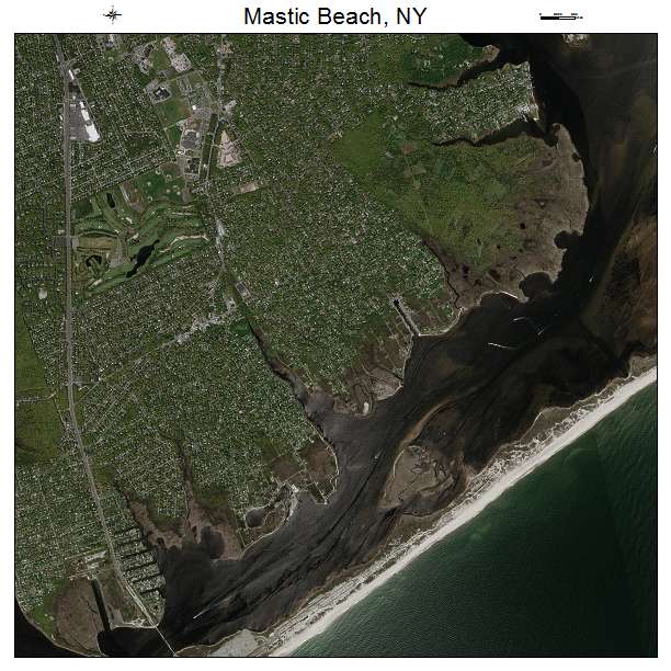 Mastic Beach, NY air photo map