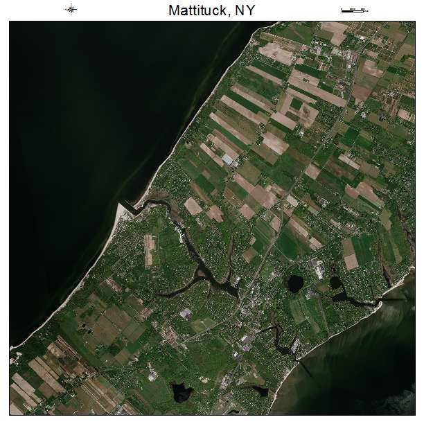 Mattituck, NY air photo map