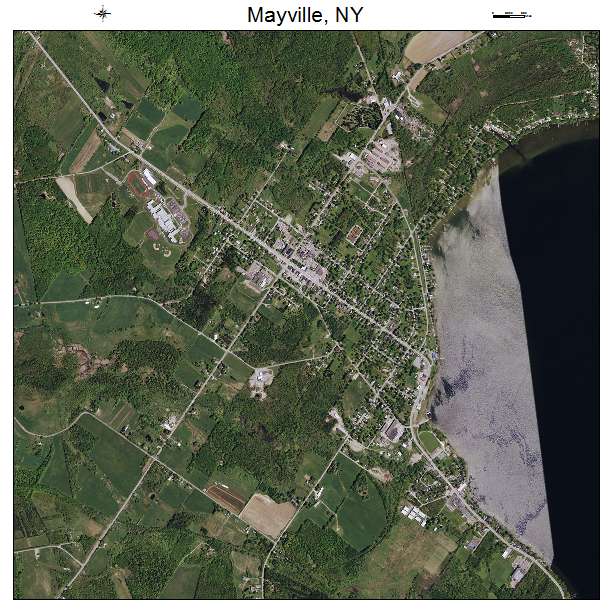 Mayville, NY air photo map