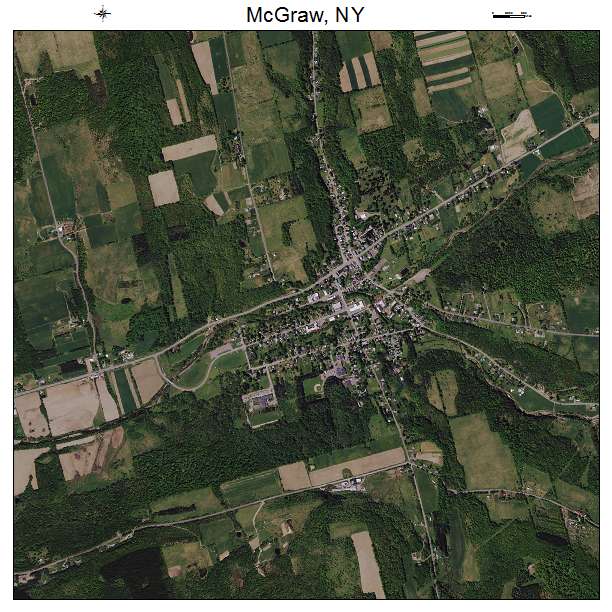 McGraw, NY air photo map