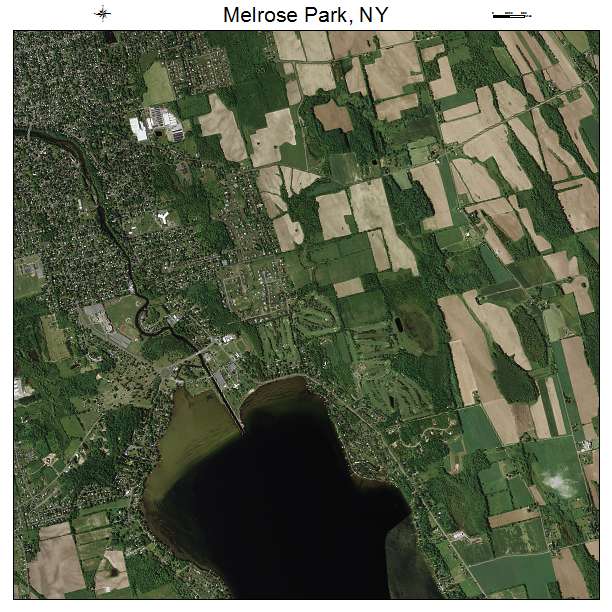 Melrose Park, NY air photo map
