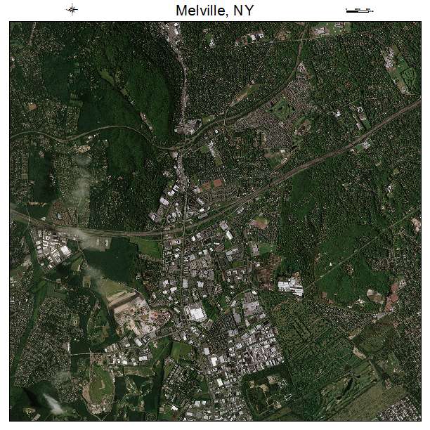 Melville, NY air photo map