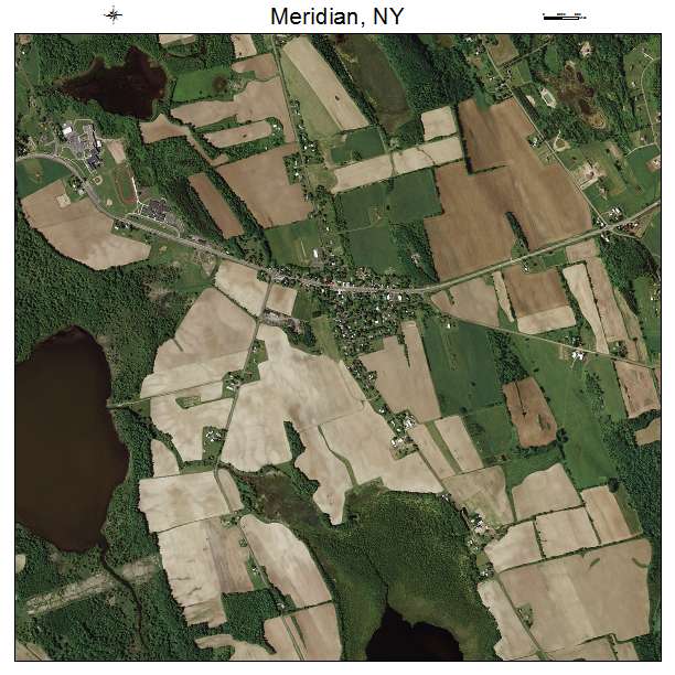 Meridian, NY air photo map