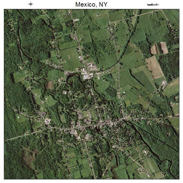 Mexico, NY air photo map