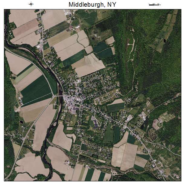 Middleburgh, NY air photo map