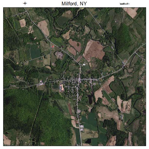 Milford, NY air photo map