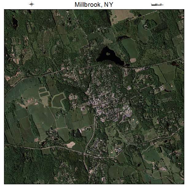 Millbrook, NY air photo map