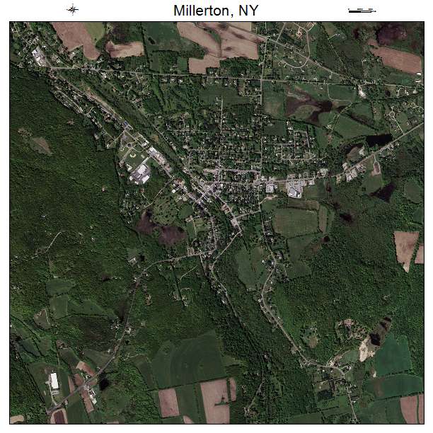 Millerton, NY air photo map