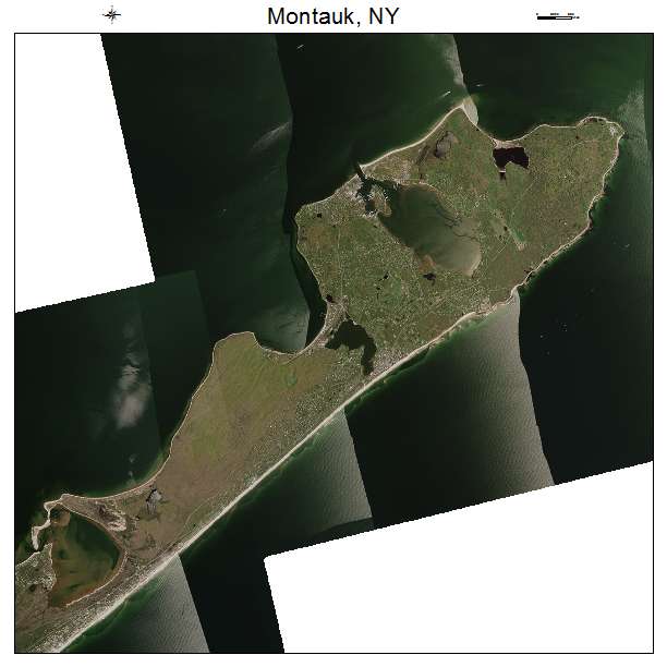 Montauk, NY air photo map