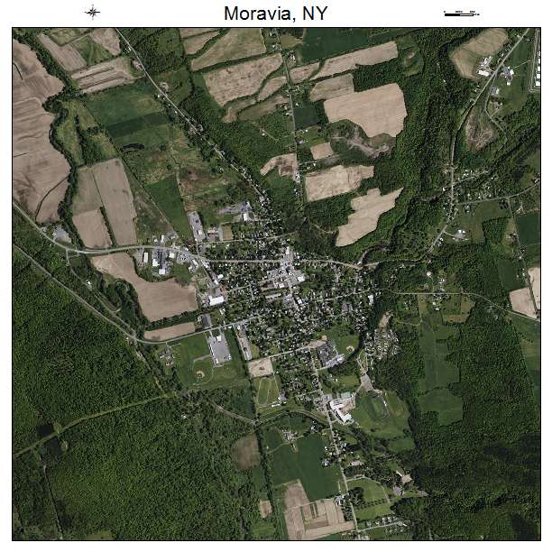 Moravia, NY air photo map