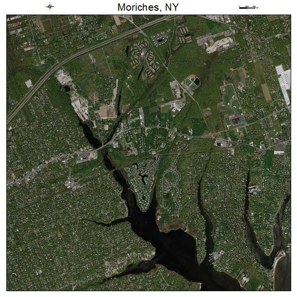 Moriches, NY air photo map