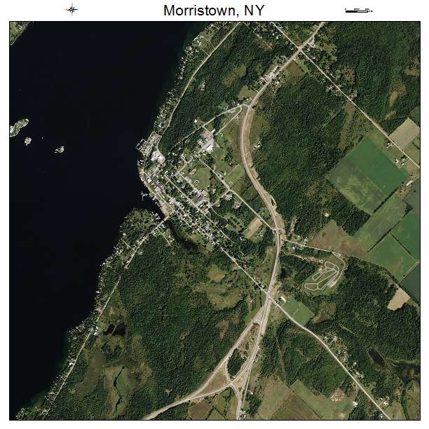 Morristown, NY air photo map