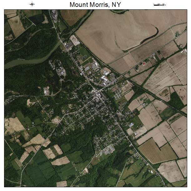 Mount Morris, NY air photo map