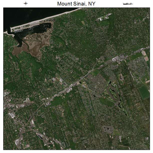 Mount Sinai, NY air photo map
