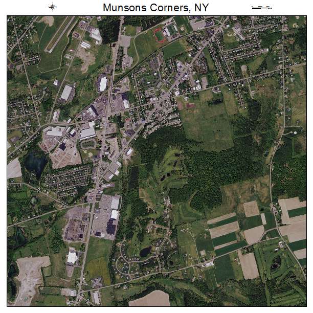 Munsons Corners, NY air photo map