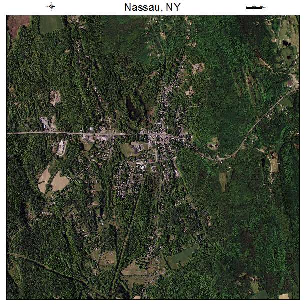 Nassau, NY air photo map