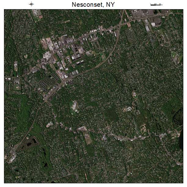 Nesconset, NY air photo map