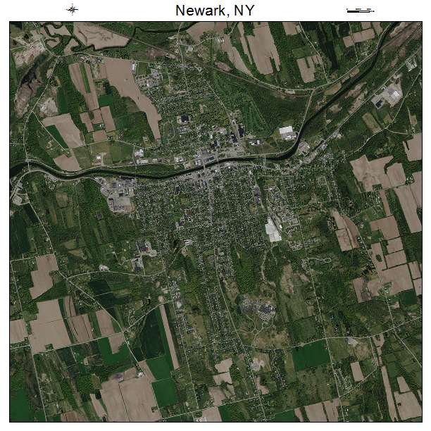 Newark, NY air photo map