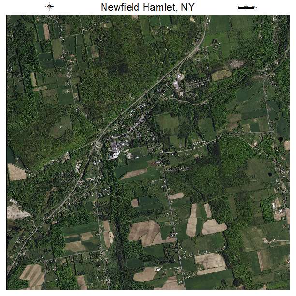 Newfield Hamlet, NY air photo map