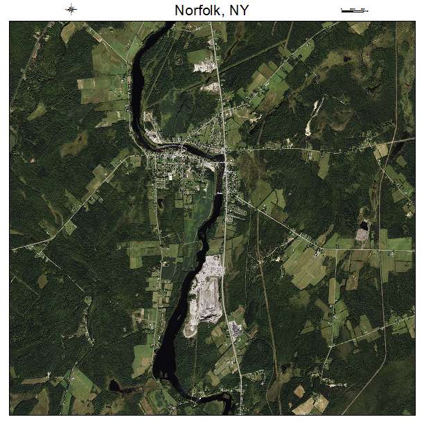 Norfolk, NY air photo map