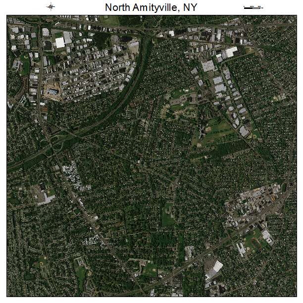 North Amityville, NY air photo map