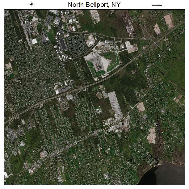 North Bellport, NY air photo map