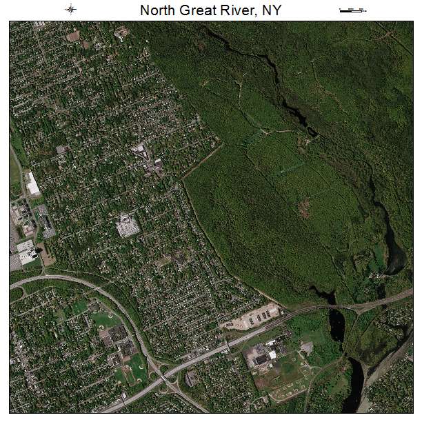 North Great River, NY air photo map