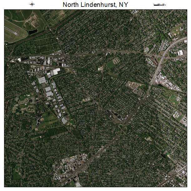 North Lindenhurst, NY air photo map