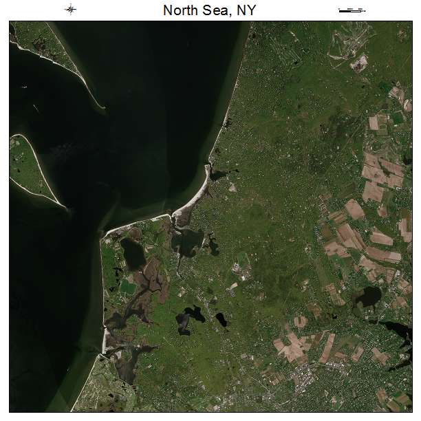 North Sea, NY air photo map