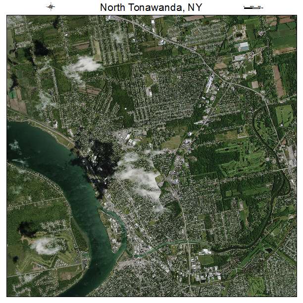 North Tonawanda, NY air photo map