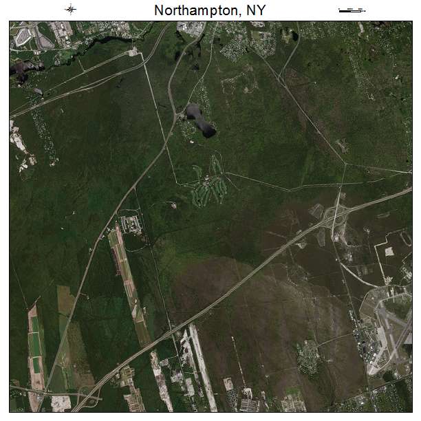 Northampton, NY air photo map