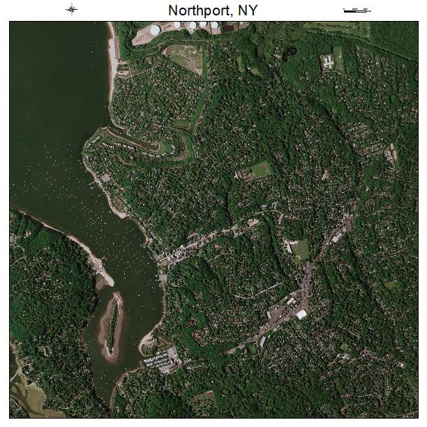 Northport, NY air photo map