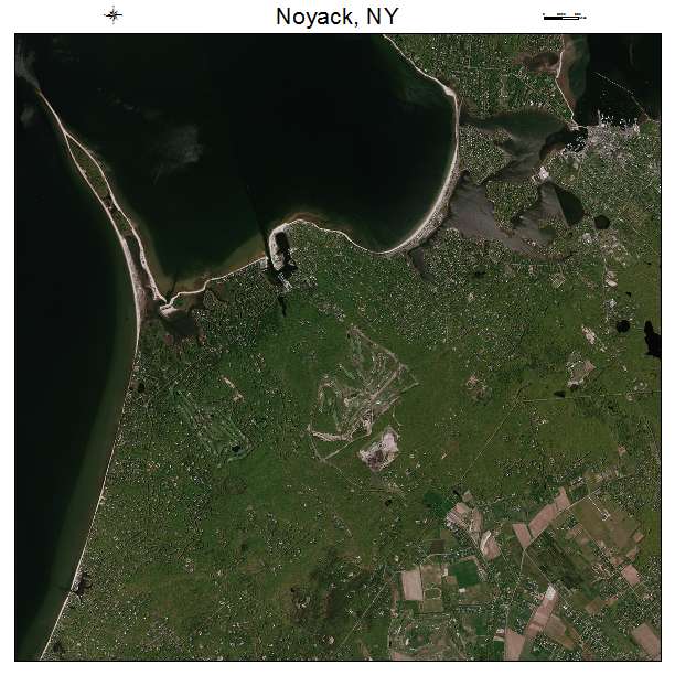 Noyack, NY air photo map