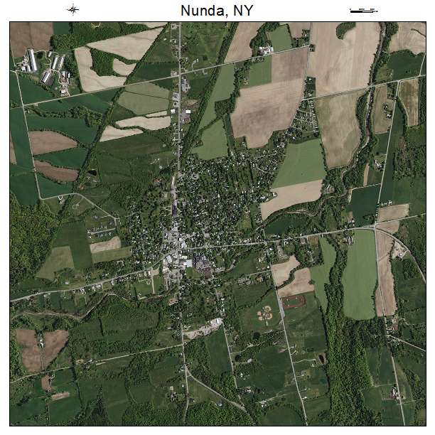 Nunda, NY air photo map