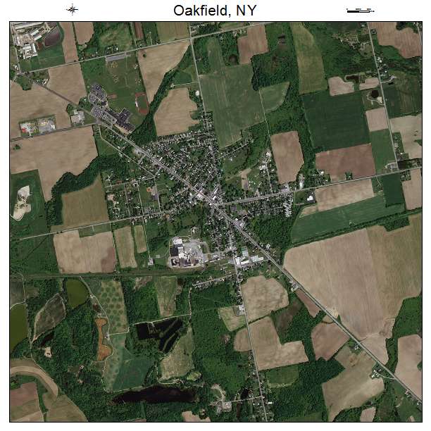 Oakfield, NY air photo map